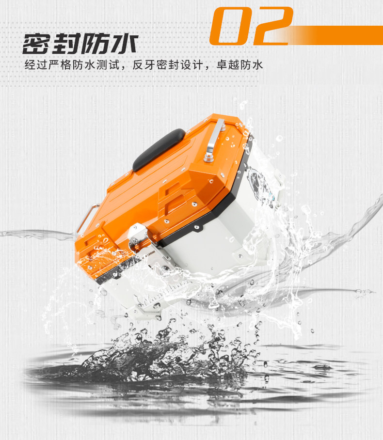 Wanlihao Southern Feige 150 Motorcycle Rear Trunk, Electric Vehicle Rear Trunk, Scooter Non-Aluminum Alloy Rear Trunk