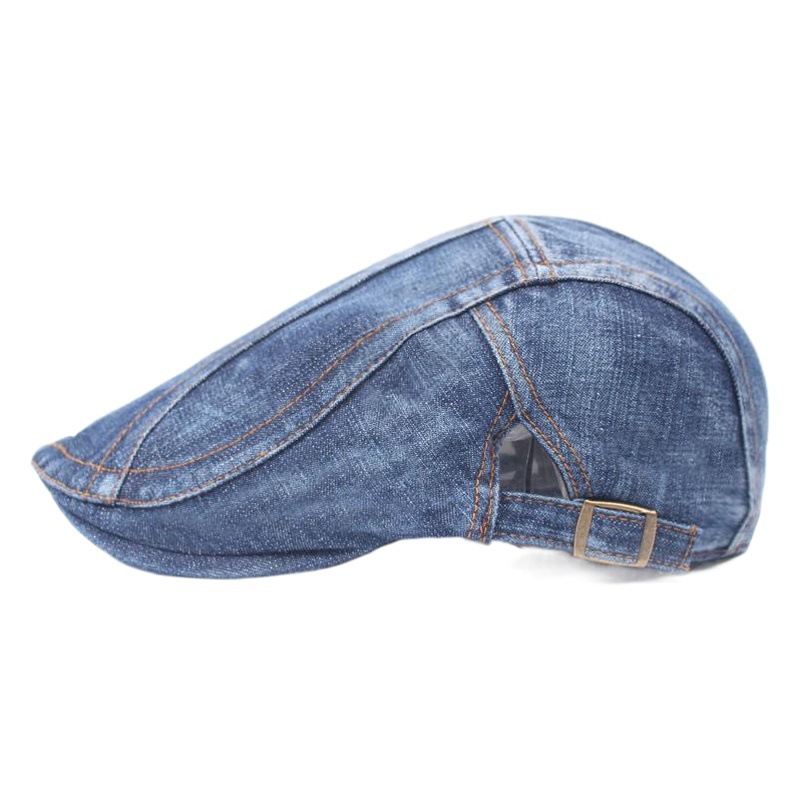 Denim boina de los hombres casquillo del sombrero ocasional retro al por mayor primavera y otoño sombrero delantero sombrero de las mujeres