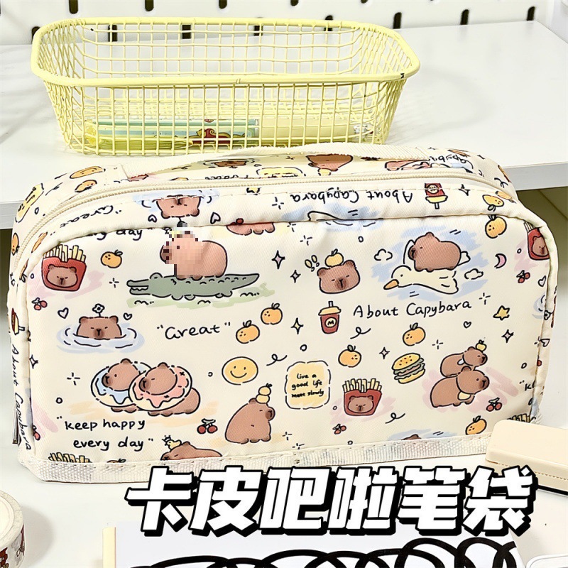 Bolsos de papelería multifuncional para estudiantes de primaria, secundaria y preparatoria, colección grande, corazón de niña, gran capacidad, bolsa de lápices coreana de alto valor