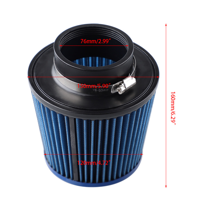 Jdm Car Modified Air Filter 76mm Air Intake Mushroom Head Filter High Quality Mushroom Head Air Filter