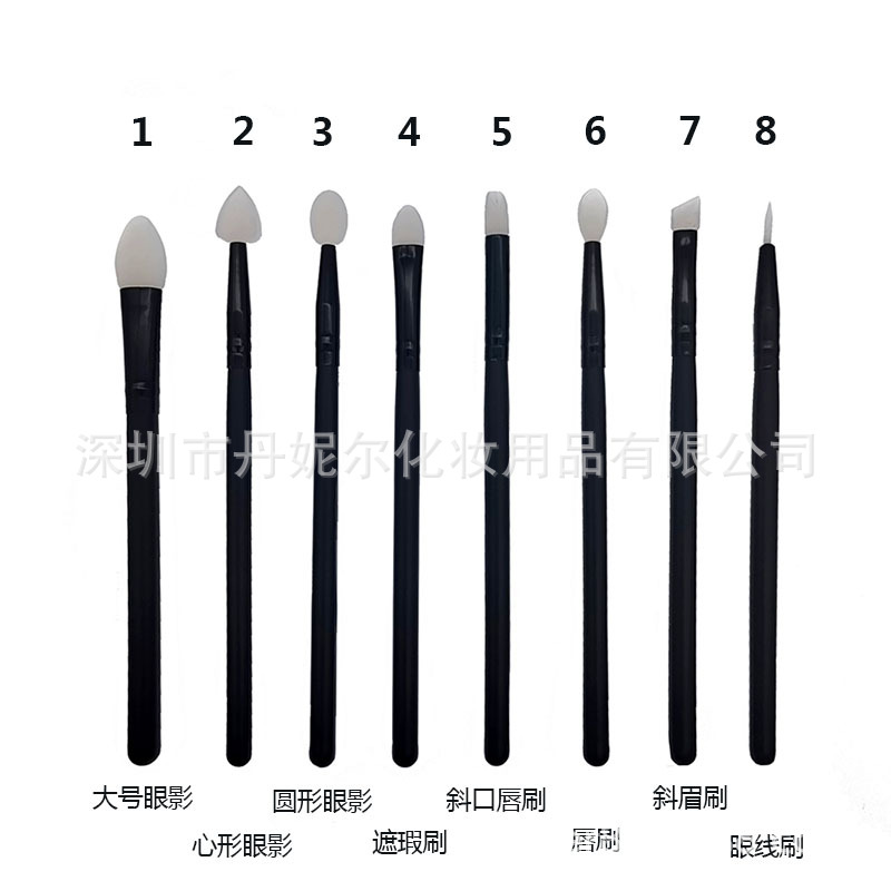 Factory Silicone Eye Makeup Tools, Multiple Models, Eye Shadow, Concealer, and Other Eye Makeup Brushes