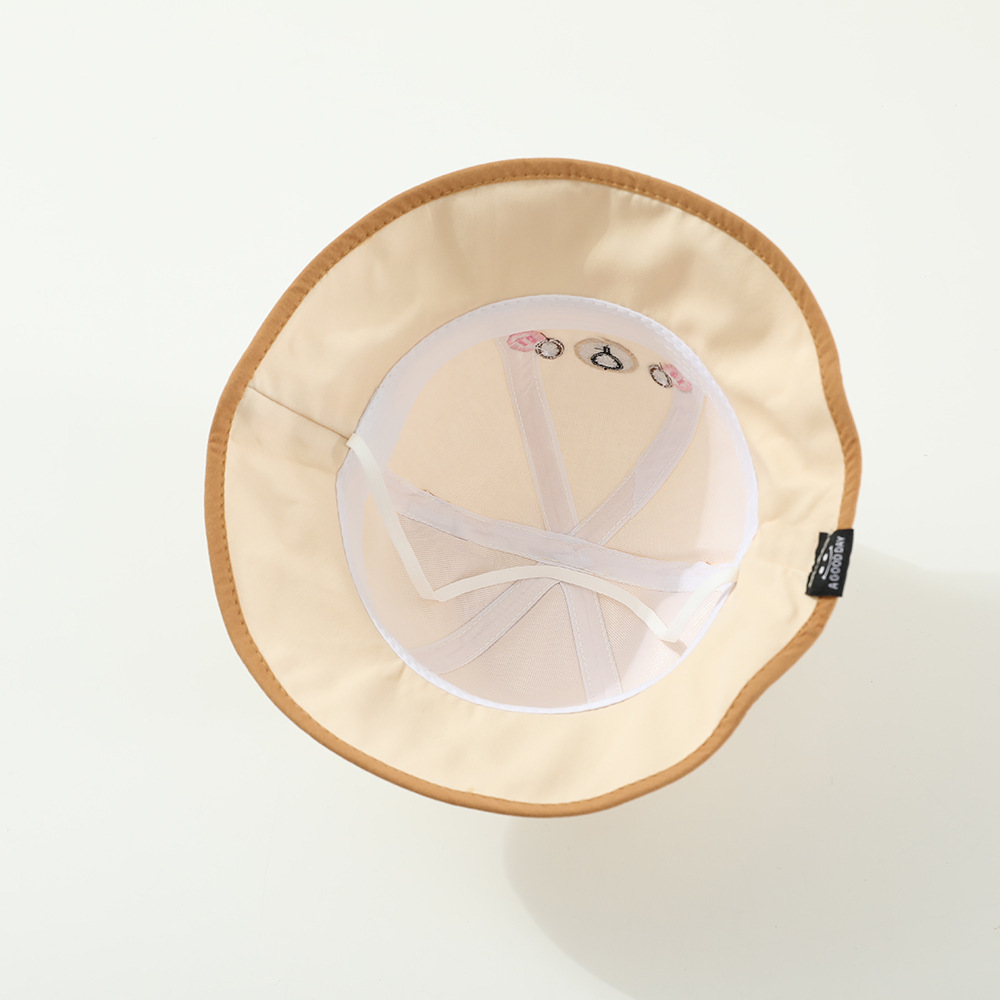 Sombrero infantil de verano de dibujos animados primavera y otoño delgado sombrero de pescador de bebés sombrero de bañera sombrero sombrero de protección solar