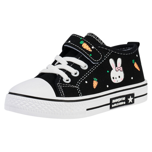 Children's canvas shoes new style  spring and autumn comfortable and breathable medium and large children's sneakers single shoes casual shoes children's shoes