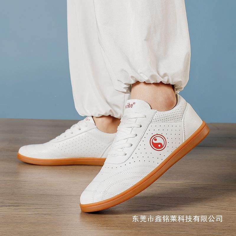 Duweike Spring/Summer Tai Chi Shoes for Men and Women, Non-Slip Sports Training Martial Arts Shoes with Cowhide Soles, Tai Chi Kung Fu Shoes