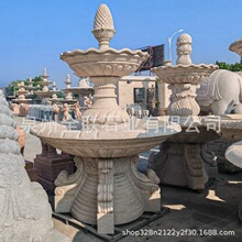 惠安石雕噴泉酒店流水風水球大理石噴水魚池景區歐式假山水景雕塑