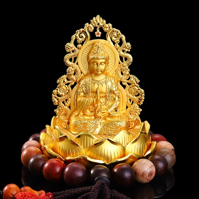 double-sided Guanyin perfume ornaments lotus, Car ornaments - 1010125-xianglong-guanyin-generations-of-money