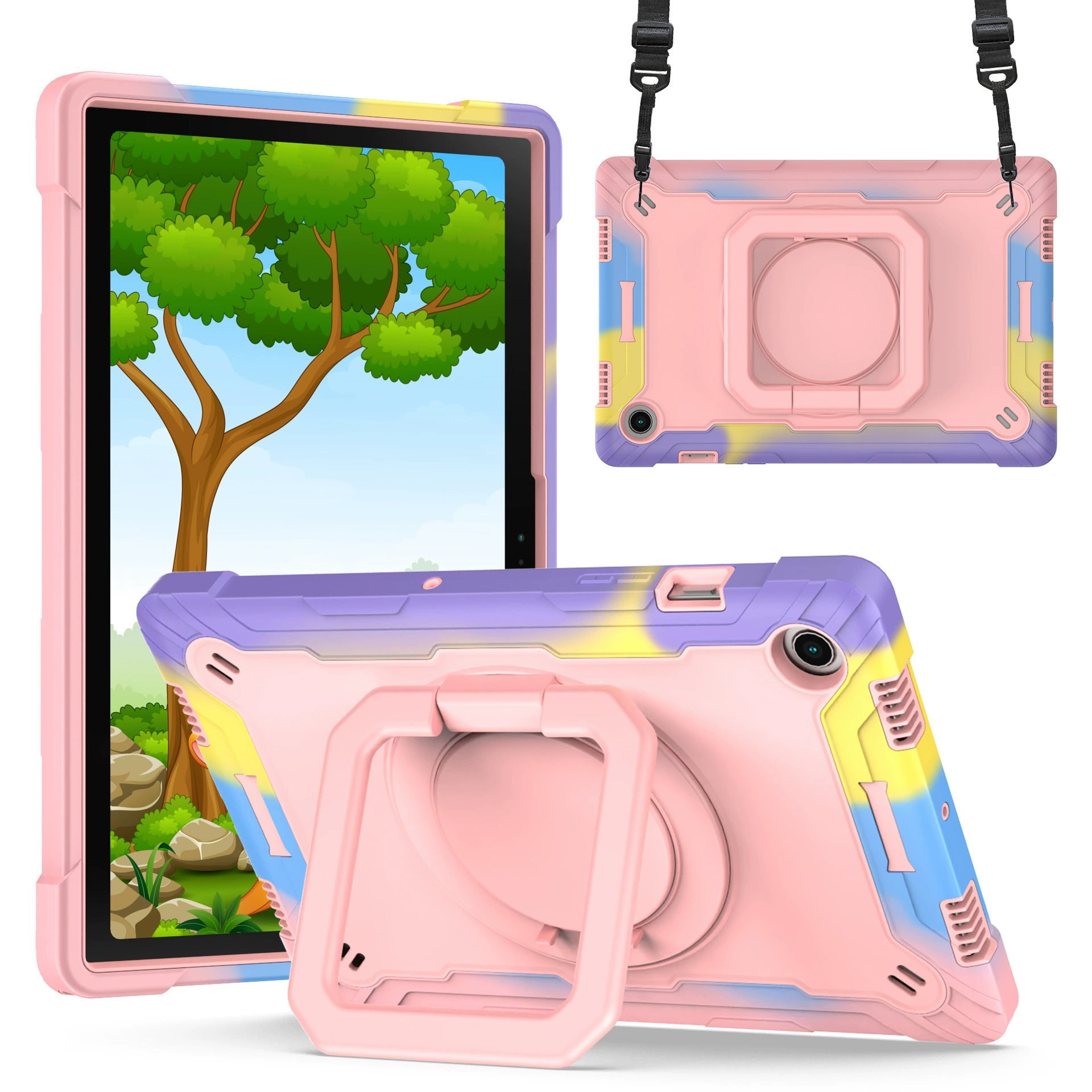 Чехол для планшета TAB A8 SM‑X200, подходит для SM‑X205 10,5", поворотная подставка, защитный чехол