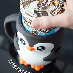 かわいいペンギンのアイスクリームのスタンド