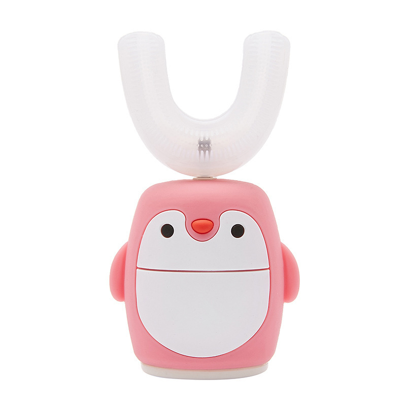 子供用電動歯ブラシ U 字型シリコン歯ブラシベビー充電式 U 字型防水歯ブラシ 2-6-12 歳の子供の歯磨き|undefined