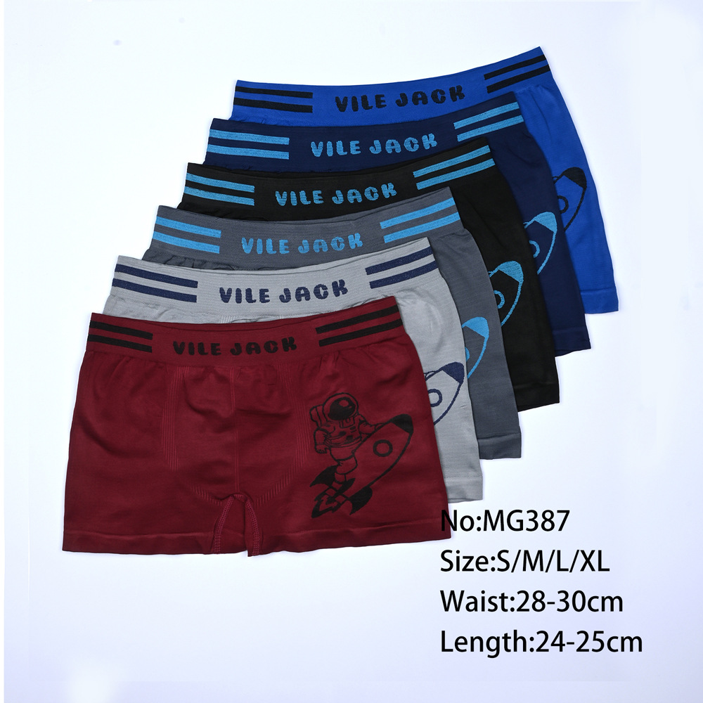 Calzoncillos para niños Calzoncillos tipo bóxer para niños con estampado astronauta deportivo calzoncillos para hombres transpirables calzoncillos