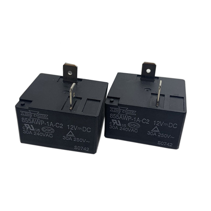 全新松川855AWP-1A-C2 12DVC一组常开四脚  30A 250VAC