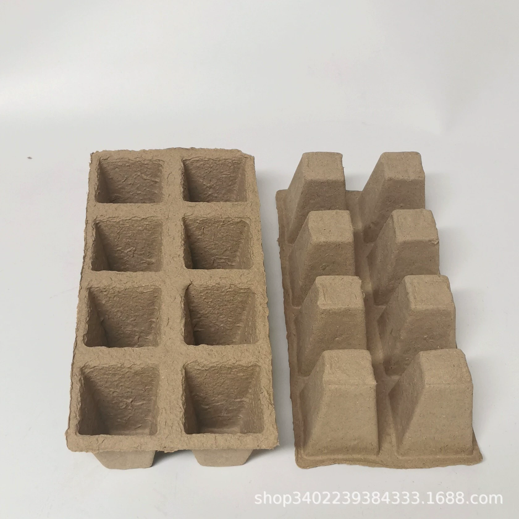 Супер большая 2x4(8 Квадратов) Тарелка для рассады бумажная тарелка для рассады Разлагаемый бумажный держатель для садоводства чашка для рассады