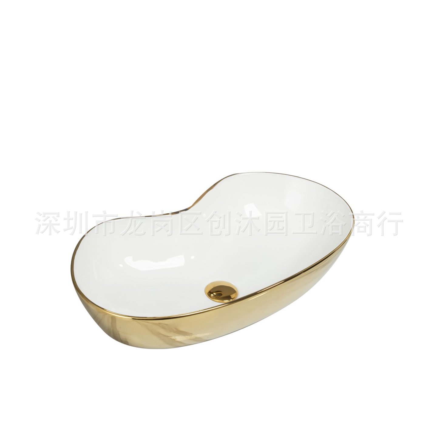 Dorado en la mesa más lavabo alto lavabo antigüedad lavabo grifo frío y caliente exportación al por mayor image 1