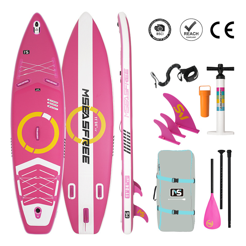 Tablero de remo inflable MS Free Mountain Sea SUP Tablero de remo de pie Pesca Tablero vertical Tablero de pulpa Barco en el mar