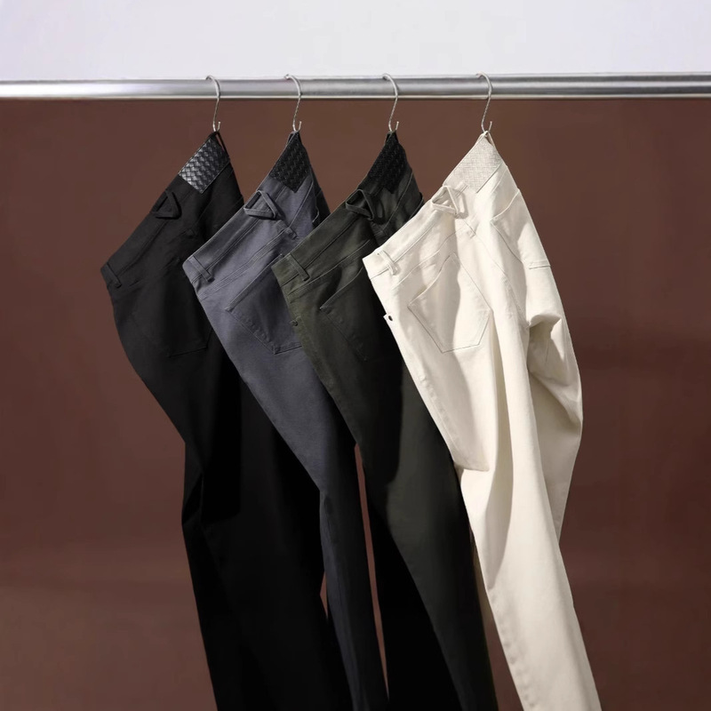 Top Luxury BV Home Same Style Tencel Long-staple Cotton Five-bag Casual Pants Recognition Woven Style Design Luxury Jeans