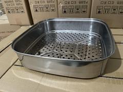 不锈钢蒸笼蒸片电热锅电火锅蒸格蒸锅架方形蒸架韩式方锅蒸屉