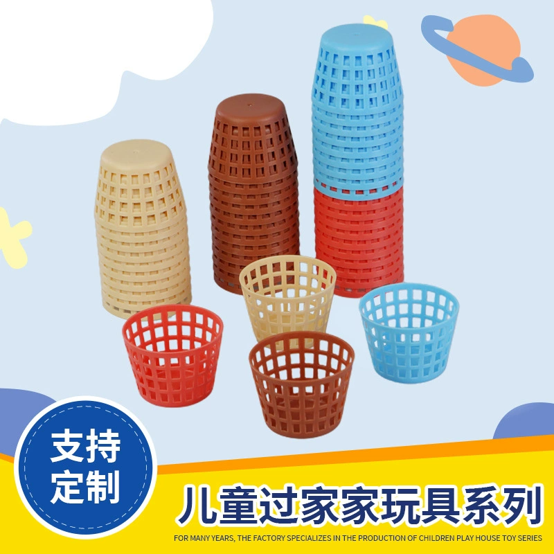 Симулятор супермаркета маленькая круглая корзина мини миниатюрные детские игрушки