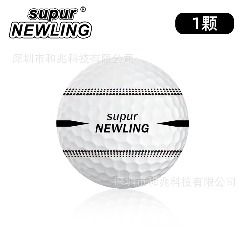 Golf marca nueva Bola de competición de tres capas 360 grados alineación sin fisuras putter bola final de alta densidad logotipo imprimible