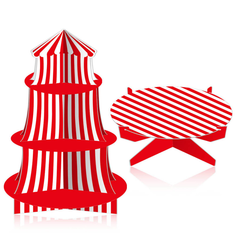 Nuevos productos transfronterizos de carnaval decoración de fiesta de carnaval para niños estantes de pastel de cumpleaños decoración de circo de carnaval