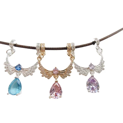 Zərgərlik ara hissələri — Zircon Inlaid Pendant Wing Necklace