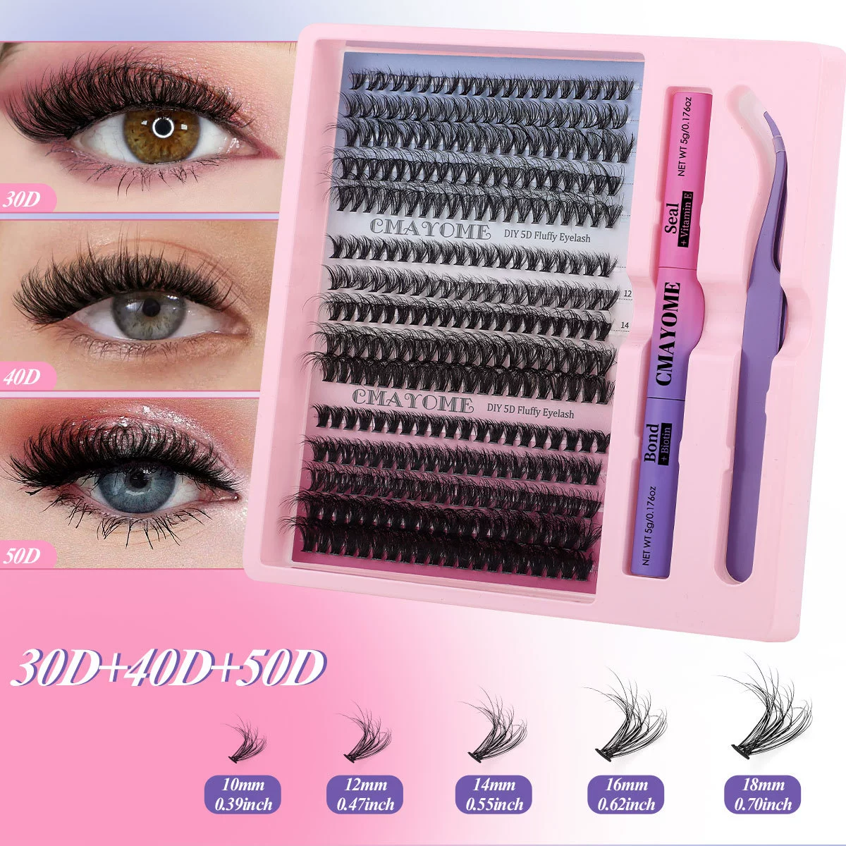 False eyelashes, dense set, (Cross-border trading), separate tufts of eyelashes