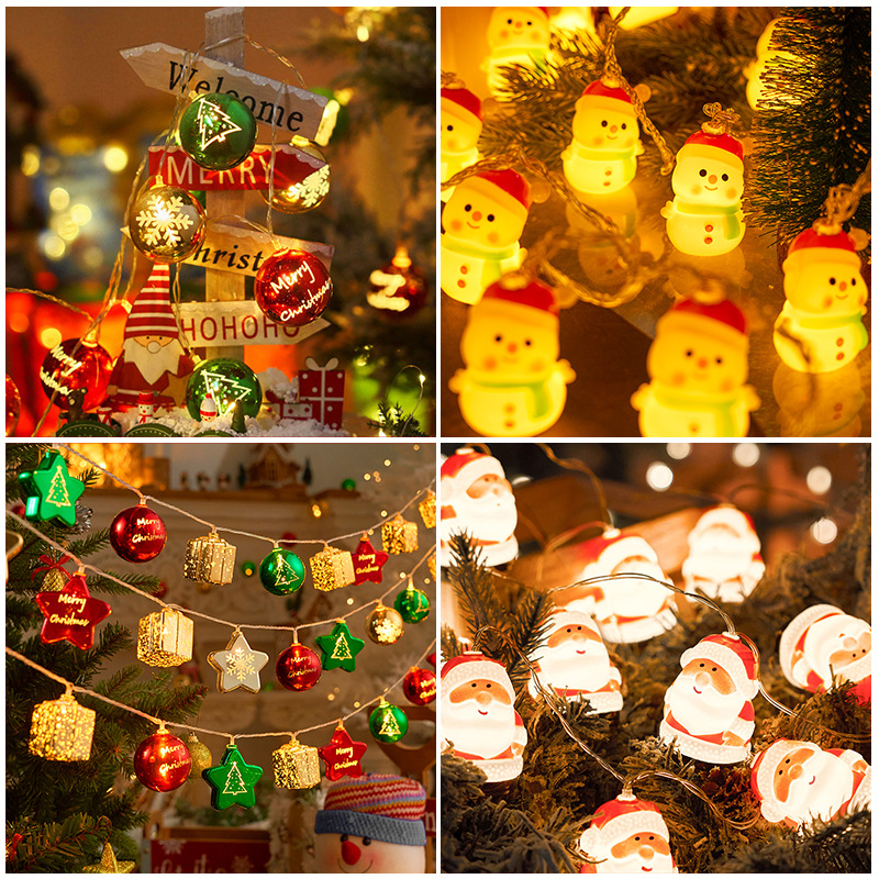 Decoración de Navidad ventanas luces de atmósfera LED luces de color estrellas lámparas parpadeas habitaciones balcón patio decoración doméstica Año Nuevo