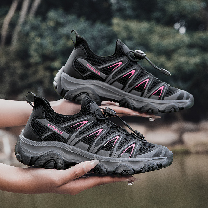2024 verano nuevo deportes casuales transpirables de moda malla pareja zapatos de senderismo image 9