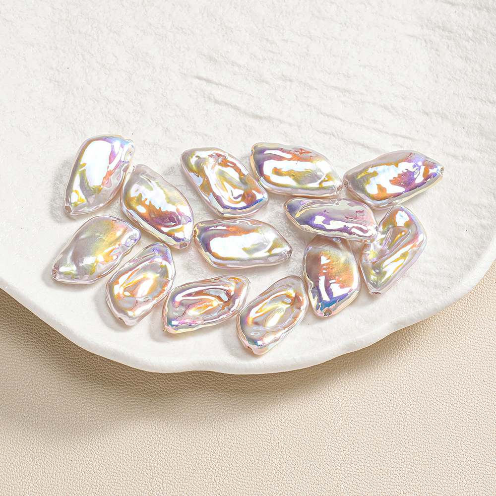 30 ABS barroco de forma especial piedra pequeña perla ovalada con cuentas pulsera de bricolaje collar accesorios de joyería lote suelto