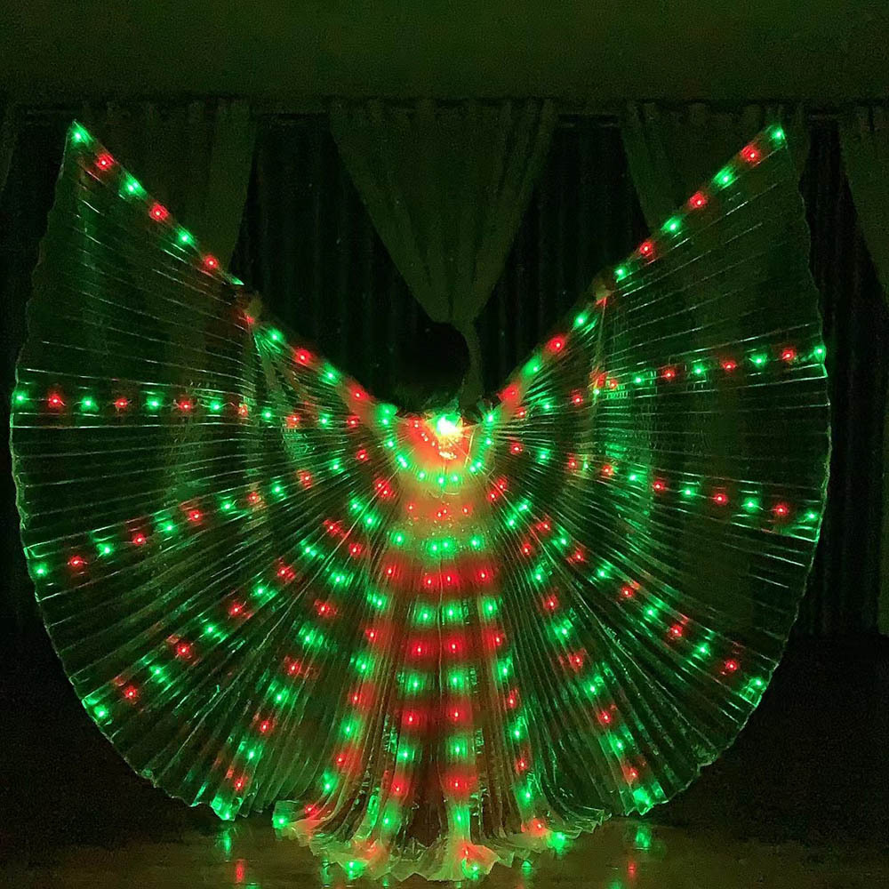 Led Wings Props Belly Dance Oriental Dance Color-Changing Remote Control Costumes Stage Performance Wholesale Manufacturer