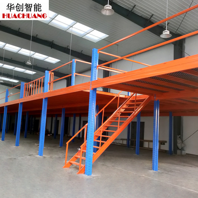 屋根裏棚取り外し可能倉庫屋根裏プラットフォーム棚工場倉庫棚電気商現場二階鋼プラットフォーム|undefined