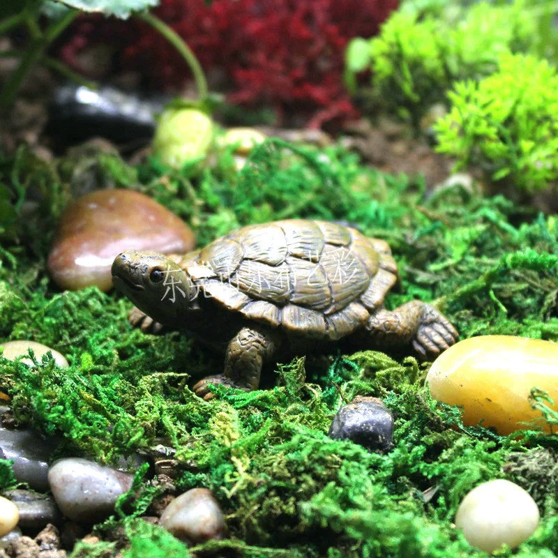 Микро-ландшафтное моделирование маленькие украшения черепахи Новое Садоводство озеленение балкон украшение цветочного горшка сочные растения милый аквариум