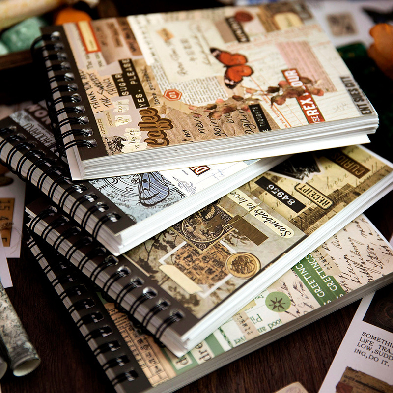 Yanji sticker retro Time Machine series Journal cutting film collage base retro European style stickers DIY4