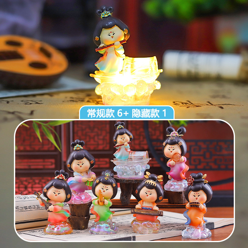 古风唐仕女音为有你盲盒国潮潮玩手办家居桌面摆件节日小礼品批发