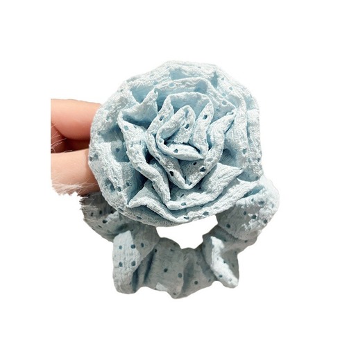 Caro同款法式蕾丝显白红色玫瑰花发夹甜美立体花朵抓夹发饰