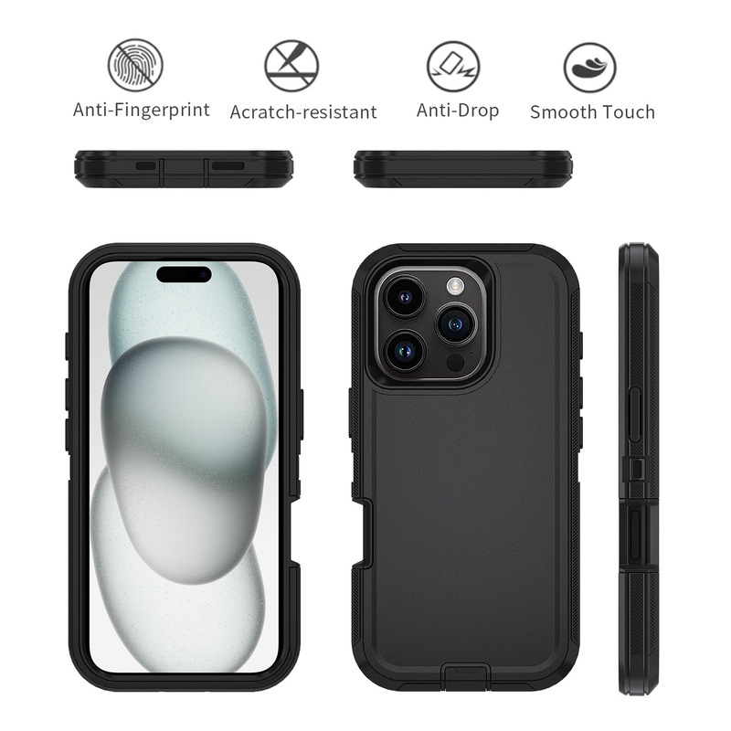 适用于iPhone16promax三防机器人手机壳外贸专供重防三合一手机壳|undefined