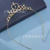 035 Pendant Flat Golden Small Crown