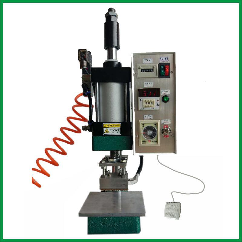 新款自动压痕LOGO印商标气动烙印机小型MF-WQ5070台式压印打标