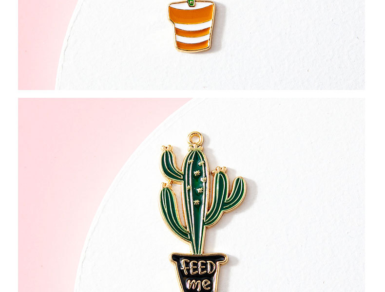 10 Pièces/Paquet Alliage Cactus Pendentif display picture 3