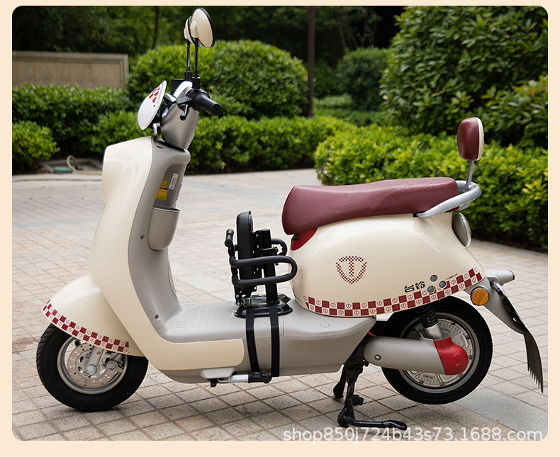 Electric car child seat front foldable battery car baby seat motorcycle baby child safety seat