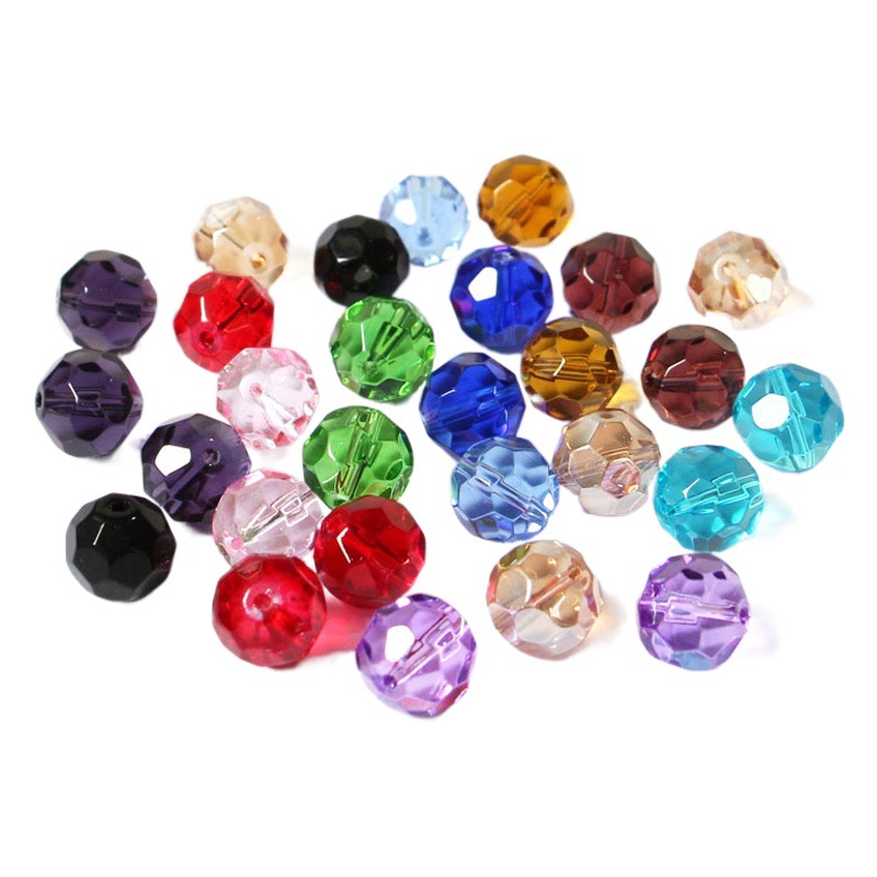 Transparente 32 corte superficie tierra cuentas de cristal cortina de cuentas cortina de puerta perlas sueltas material de boda accesorios de la joyería de bricolaje fabricante