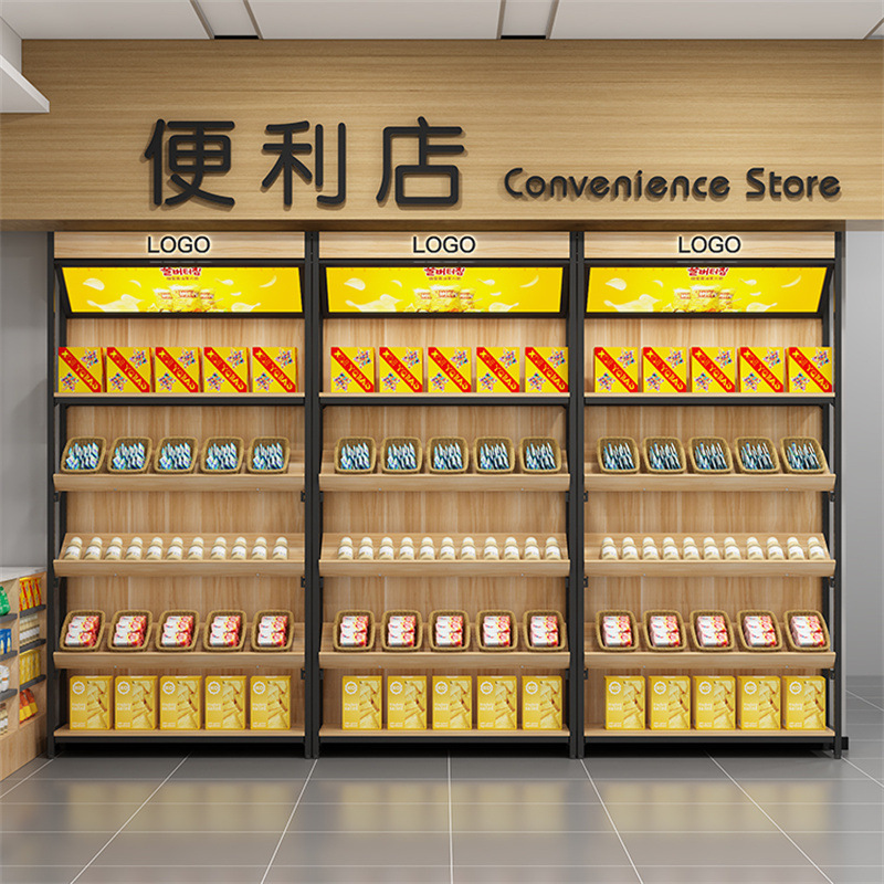 MP超市货架展架酒架红酒柜便利店商用多层产品展示干果零食展示柜