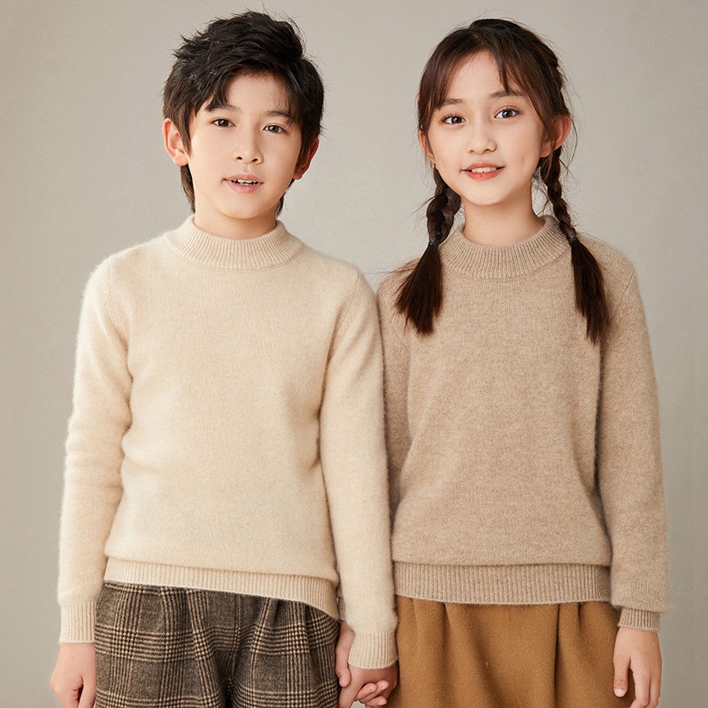 children's cashmere knitted demi-season base body-friendly sweater…