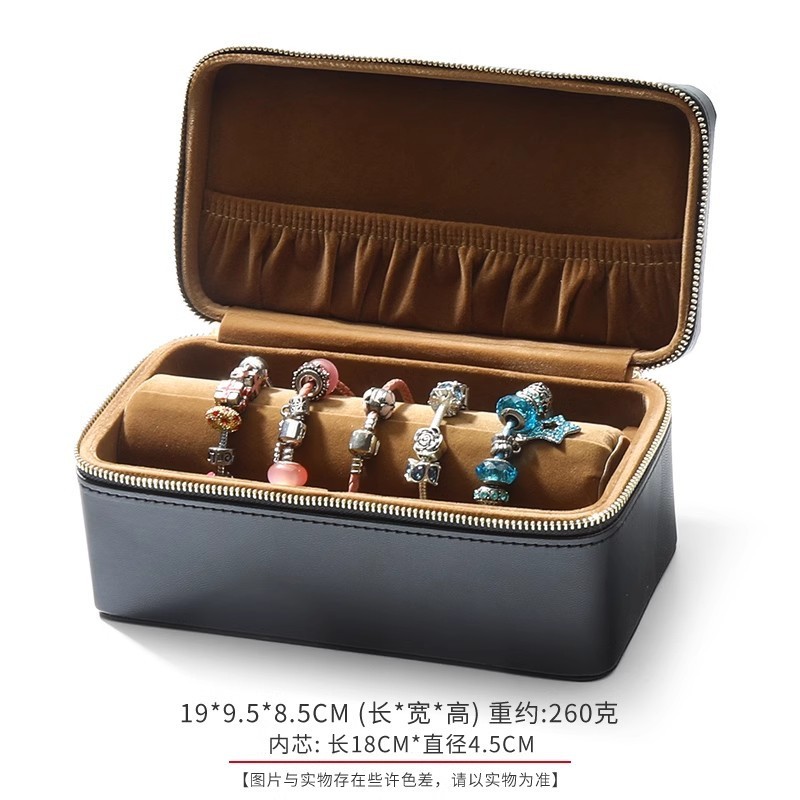 新款手镯收纳盒15位翡翠玉镯收纳多位大容量家用便携手提箱手|undefined
