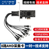 Custom manufacturer high definition Video capture card PCIE X1 Capture Card 8 AHD Built-in acquisition card