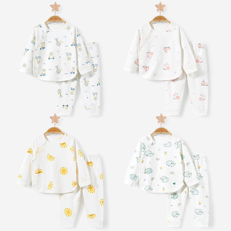 Conjunto de ropa de otoño para bebé, pantalones de capa base de algodón fino para primavera, otoño e invierno para niños, ropa separada para niños y niñas, ropa interior para bebé.