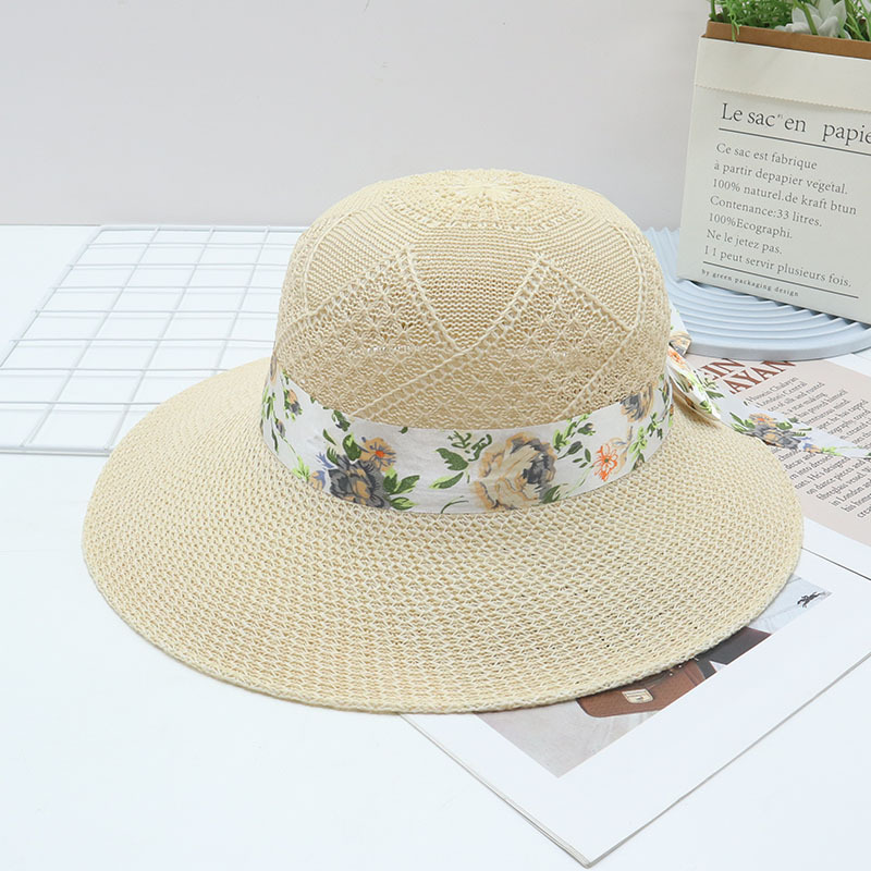 Sombrero de paja para mujer, UV, playa