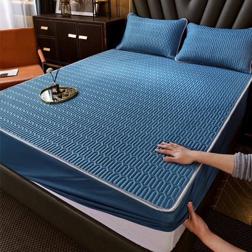 A Thickened Latex Cooling Mattress Cover Set of Three, Foldable Bed Sheet Style, Bed Cover and Mattress Protector, Air Conditioner Cooling Mattress Manufacturer