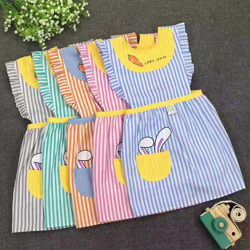 Children's summer waterproof cartoon bib for mother and baby