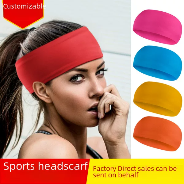 Wholesale Sports Hair Band Men's and Women's Sweat Absorbing Running Sports Headwear Antiperspirant Band Yoga Fitness Headband Hair Belt