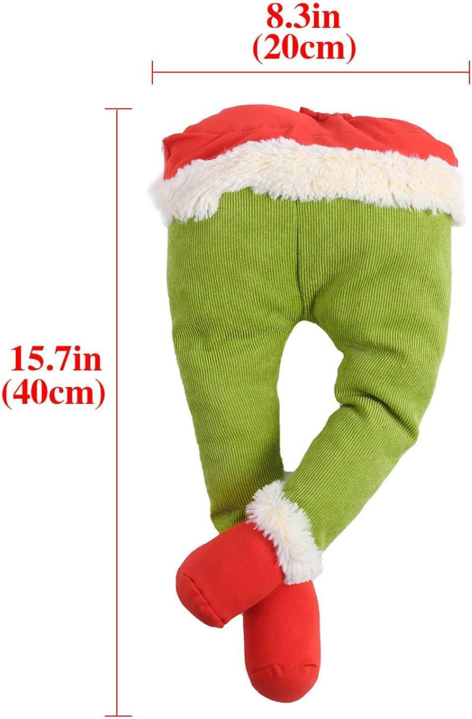Kerstversiering Grinch groene prothese been kerstboom hanger oude man Grinch elf been pop_voghion.com